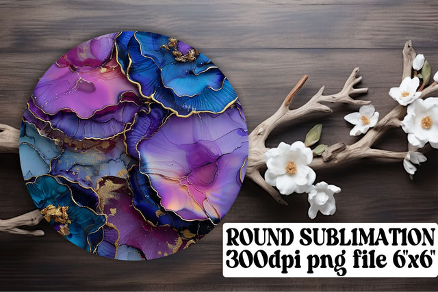 Elegant Marble Patterned Sublimation Ornaments for Home & Car Décor Sublimation afrosvg 