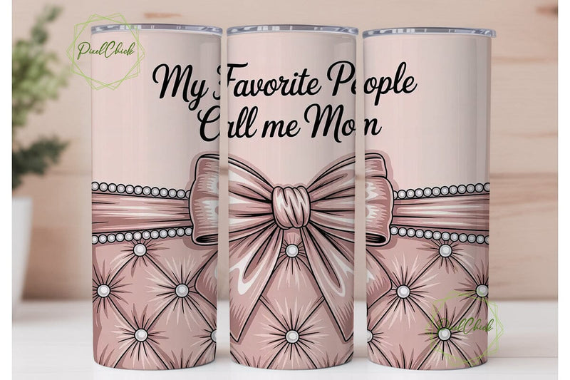 Elegant Mom Tumbler Wrap 20oz Sublimation PixelChick 