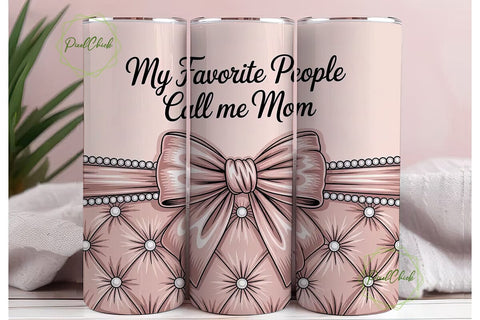 Elegant Mom Tumbler Wrap 20oz Sublimation PixelChick 