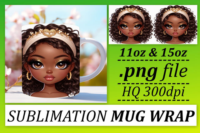Elegant mug wrap designs, perfect for gifts! , Love Girl Sublimation afrosvg 