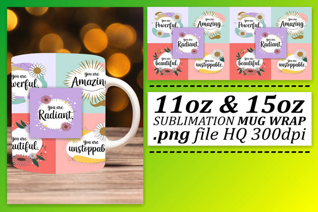 Elegant mug wraps, impress your family and friends! , Quote Sublimation afrosvg 