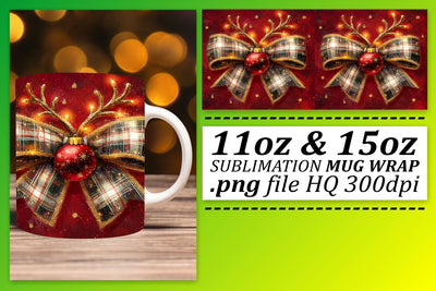 Elegant mug wraps, impress your friends and family! , Xmas Sublimation afrosvg 
