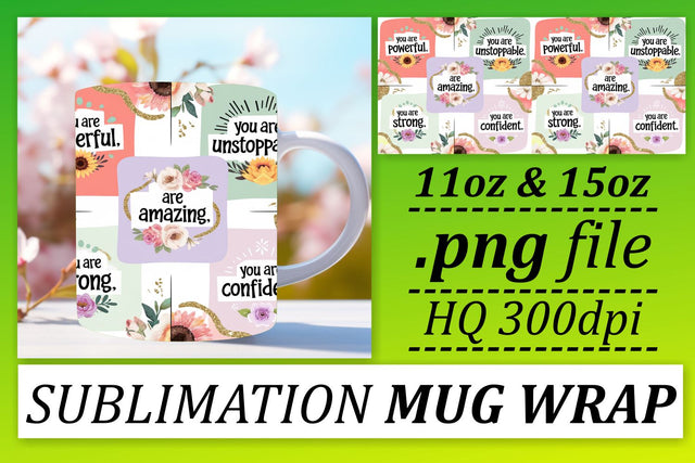 Elegant mug wraps, perfect for events and holidays! , Quote Sublimation afrosvg 