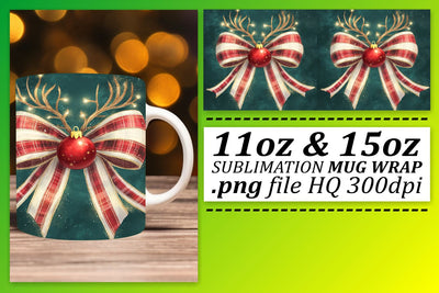 Elegant mug wraps, perfect for holidays and events! , Xmas Sublimation afrosvg 