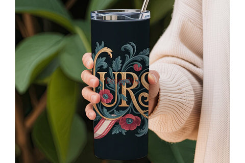 Elegant Nurse 20oz Tumbler Wrap Sublimation DesignSVG 