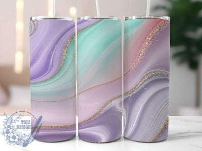 Elegant Opal Gold Marble Tumbler, Seamless Glitter Wrap, 20oz Tumbler Sublimation, Elegant Marble Design, Glam Gold Tumbler, Shiny Opal Wrap, Luxe Glitter Marble Sublimation Sublimation ToriDesigns 