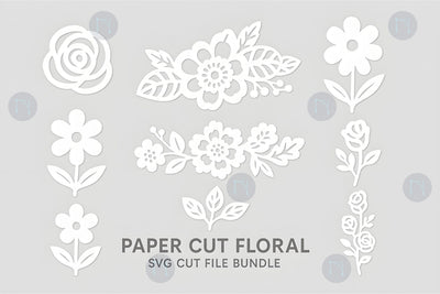 Elegant Paper Cut Floral SVG Bundle SVG MD JOYNAL ABDIN 