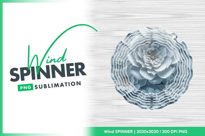 Elegant paper flowers light blue background image Sublimation Regulrcrative 
