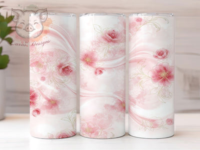 Elegant Pink Gold Marble Tumbler, Elegant Marble Wrap, Glam Gold Marble Cup, 20oz Sublimation Wrap, Stylish Marble Design Tumbler, Artistic Pink Gold Cup, Luxury Marble Theme Sublimation Lara' s Designs 