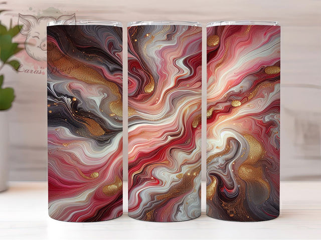 Elegant Pink Gold Silver Marble Tumbler, Elegant Metallic Wrap, 20oz Tumbler Sublimation, Glam Marble Art Design, Shimmer Stone Tumbler, Luxe Swirl Wrap, Chic Marble Sublimation Sublimation Lara' s Designs 