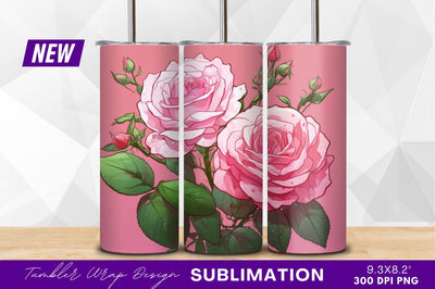Elegant pink roses clipart png illustration Sublimation Regulrcrative 