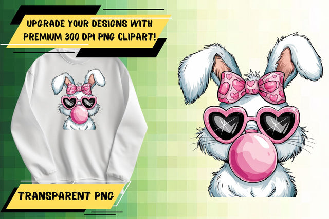 Elegant PNG designs, for sublimation purposes , Cute Easter Sublimation HoodArtCraft 