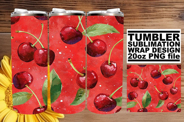 Elegant Red Glitter Pattern Tumbler Wrap for 20oz Tumblers Sublimation afrosvg 