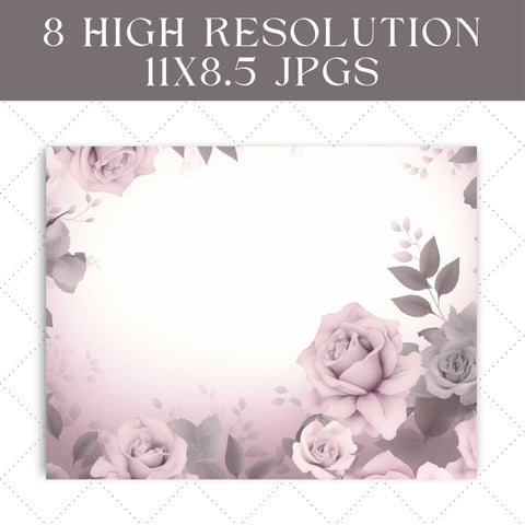 Elegant Regency Garden Junk Journal Paper | Printable Junk Journal Pages SVG Paige Cole Studio 