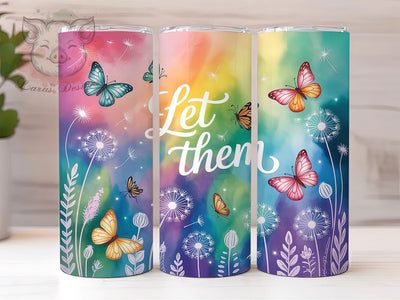Elegant Seamless Dandelion Tumbler, Whimsical Floral Tumbler, Elegant Dandelion Wrap, Artistic Seamless Wrap, Rustic Flower Wrap, Sublimation Design, Trendy Gift Idea Sublimation Lara' s Designs 