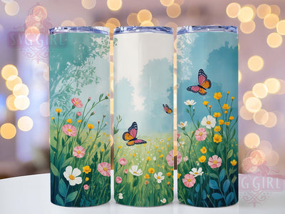Elegant Seamless Floral Butterfly Tumbler, Elegant Butterfly Tumbler, Seamless Butterfly Wrap, Whimsical Floral Wrap, Artistic Butterfly Wrap, Sublimation Design, Trendy Gift Idea Sublimation SvggirlplusArt 