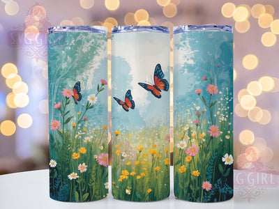 Elegant Seamless Floral Butterfly Tumbler, Elegant Butterfly Tumbler, Seamless Butterfly Wrap, Whimsical Floral Wrap, Artistic Butterfly Wrap, Sublimation Design, Trendy Gift Idea Sublimation SvggirlplusArt 