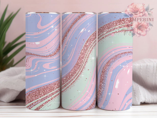 Elegant Seamless Marble Glitter Tumbler, Seamless Stone Wrap, 20oz Tumbler Sublimation, Elegant Sparkle Design, Shimmer Marble Tumbler, Luxe Glitter Wrap, Glam Seamless Sublimation Sublimation Li Zamperini 