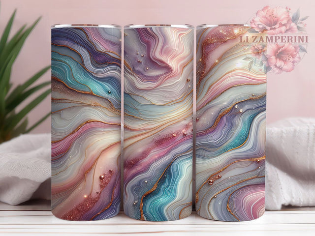 Elegant Seamless Marble Glitter Tumbler, Seamless Stone Wrap, 20oz Tumbler Sublimation, Elegant Sparkle Design, Shimmer Marble Tumbler, Luxe Glitter Wrap, Glam Seamless Sublimation Sublimation Li Zamperini 