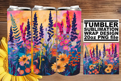 Elegant Spring Bloom Delight 20oz: Delight in elegant spring blooms Sublimation afrosvg 