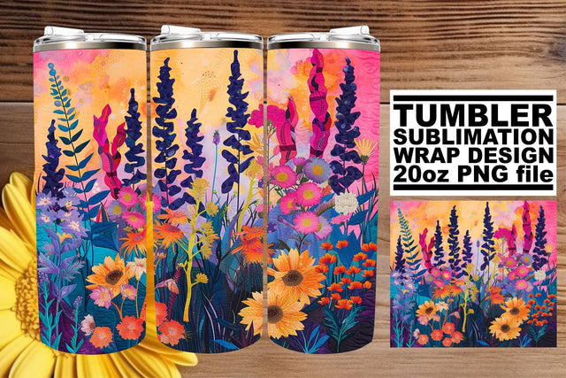 Elegant Spring Bloom Delight 20oz: Delight in elegant spring blooms Sublimation afrosvg 