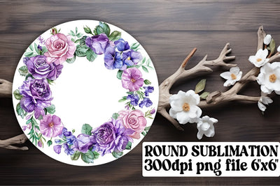 Elegant Spring Floral Watercolor Sublimation afrosvg 