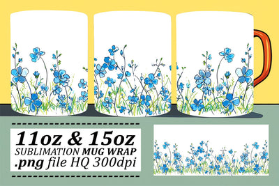 Elegant Springtime Symphony Mug Pattern Sublimation afrosvg 