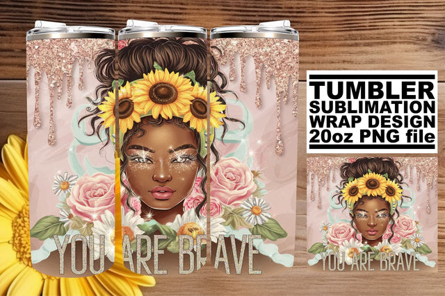 Elegant tumbler designs, ideal for creative projects! , Afro Woman Sublimation afrosvg 