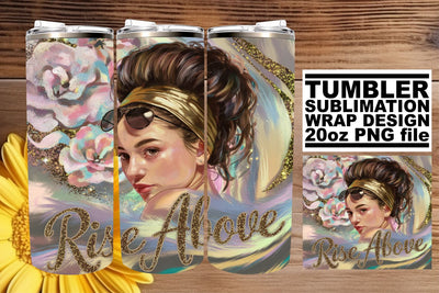 Elegant tumbler wrap, great for enhancing your designs! , Woman Sublimation afrosvg 