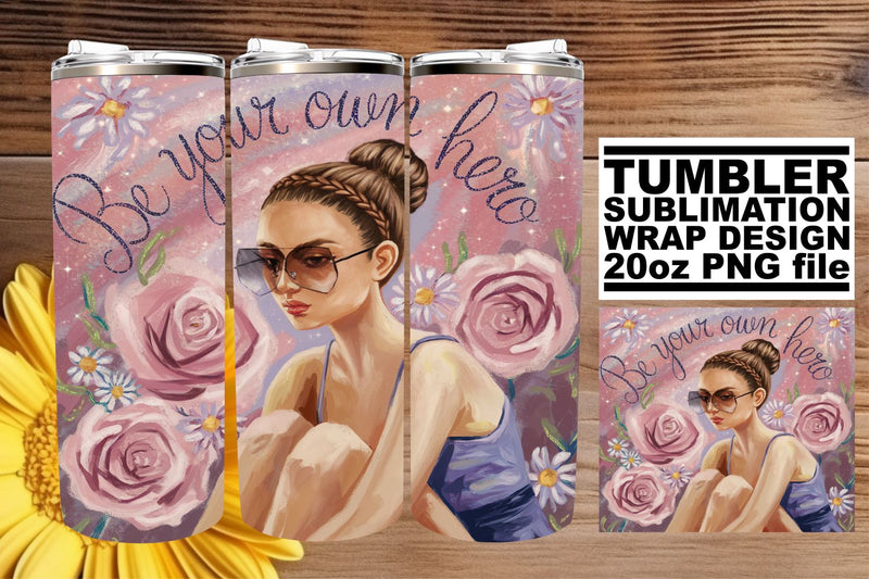 Elegant tumbler wrap, ideal for personalized projects! , Woman Sublimation afrosvg 