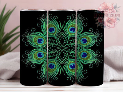 Elegant Vibrant Peacock Tumbler, Personalized Peacock, Elegant Design, Vibrant Art, Stylish Theme, Tumbler Wrap, Sublimation Design Sublimation Li Zamperini 