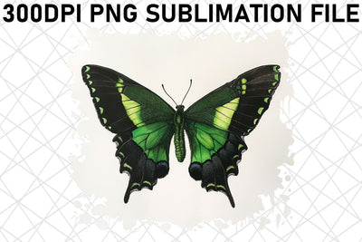 Elegant Watercolor Butterfly Art Sublimation afrosvg 