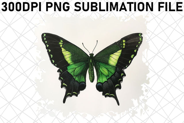 Elegant Watercolor Butterfly Art Sublimation afrosvg 