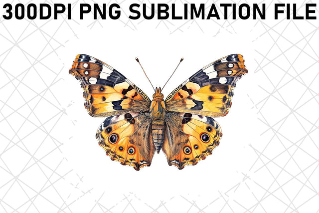 Elegant Watercolor Butterfly Compilation Sublimation afrosvg 