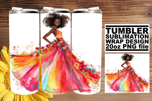 Elegant Watercolor Wedding Tumbler: Love Radiance 20oz Blend Sublimation afrosvg 