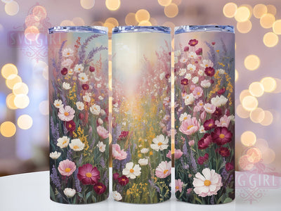 Elegant Watercolor Wildflower Tumbler, Wildflower Tumbler, Seamless Flower Wrap, Rustic Wildflower Wrap, Elegant Watercolor Wrap, Sublimation Design, Trendy Gift Idea Sublimation SvggirlplusArt 
