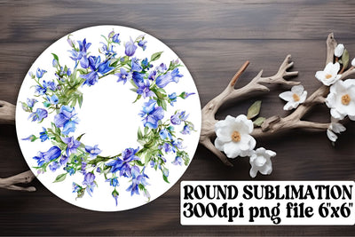 Elegant Watercolor Wreath Design Sublimation afrosvg 