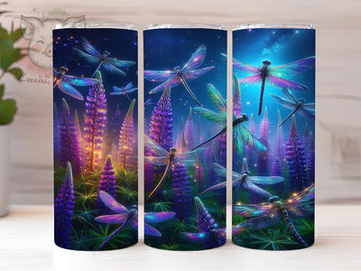 Elegant Wildflower Dragonfly Tumbler, Wildflower Tumbler, Elegant Dragonfly Wrap, Whimsical Wildflower Wrap, Rustic Dragonfly Wrap, Sublimation Design, Trendy Gift Idea Sublimation Lara' s Designs 