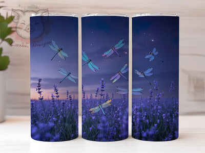 Elegant Wildflower Dragonfly Tumbler, Wildflower Tumbler, Elegant Dragonfly Wrap, Whimsical Wildflower Wrap, Rustic Dragonfly Wrap, Sublimation Design, Trendy Gift Idea Sublimation Lara' s Designs 