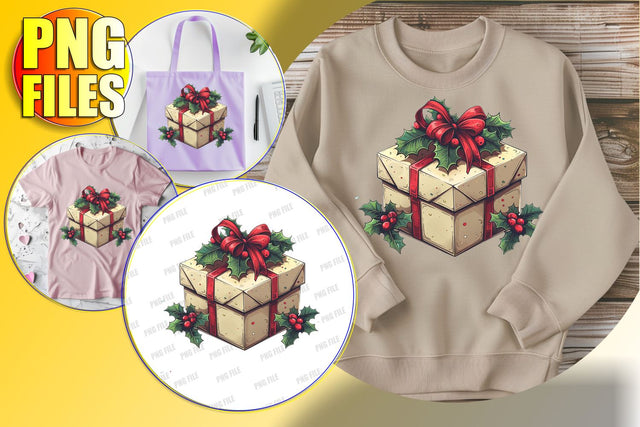 Elegant Winter Watercolor Christmas Clipart Sublimation Sublimation afrosvg 