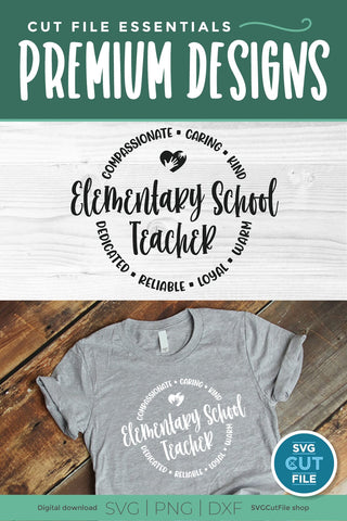 Elementary school teacher svg unisex design SVG SVG Cut File 