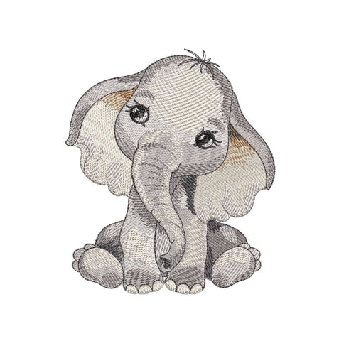 Elephant Embroidery/Applique DESIGNS ArtEMByNatalia 