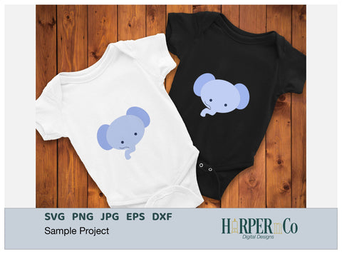 Elephant SVG PNG Cut EPS File SVG HarperNCo 