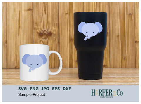 Elephant SVG PNG Cut EPS File SVG HarperNCo 