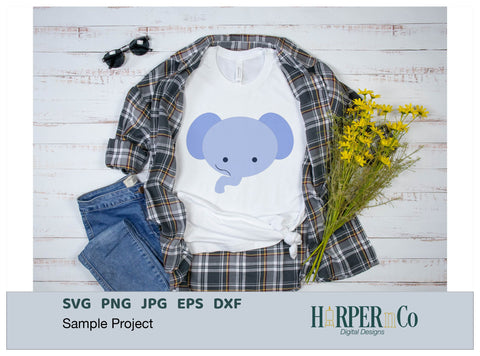 Elephant SVG PNG Cut EPS File SVG HarperNCo 