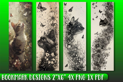 Elevate Reading with Cat-Inspired Bookmarks Sublimation afrosvg 