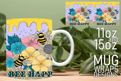 Elevate your crafting, beautiful PNG templates for mugs! , Bee Sublimation HoodArtCraft 