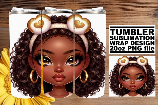 elevate your crafting experience! , Unique tumbler wrap, Love Girl Sublimation afrosvg 