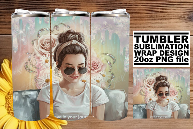 elevate your creative flair! , High-resolution tumbler wrap, Woman Sublimation afrosvg 
