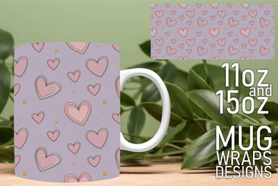 elevate your creative journey! , Perfect for any mug project, Heart Sublimation HoodArtCraft 